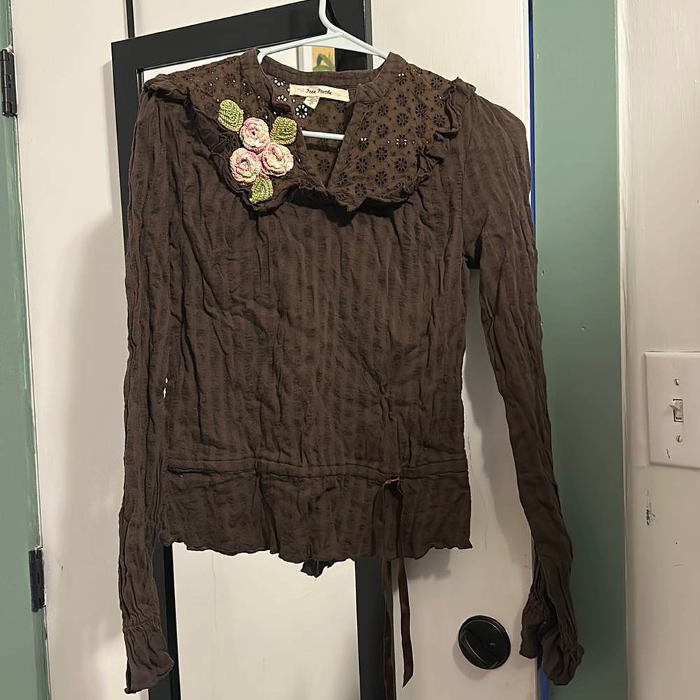 Free People Vintage long sleeve shirt